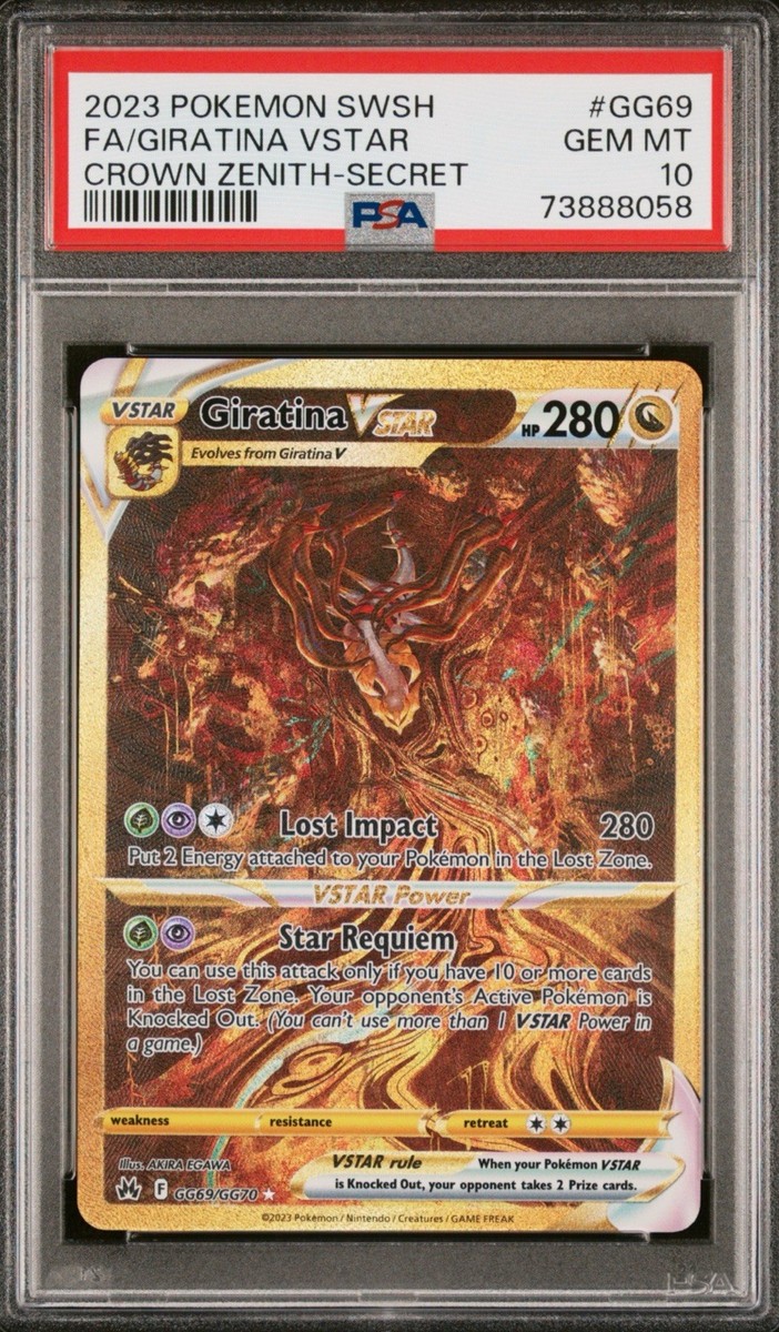 2023 Pokemon SWSH: Crown Zenith Giratina VSTAR GG69/GG70 Secret