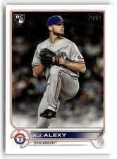 A.J. Alexy 2022 Topps Texas Rangers Rookie #547