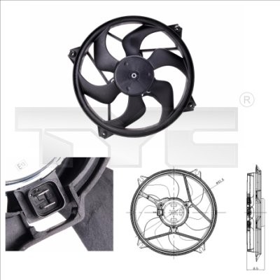 Fits TYC O�WIETLENIE 805-0001 RADIATOR FAN   ⭐UK Stock⭐