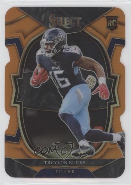 2022 Panini Select Concourse Orange Prizm Die-Cut 166/199 Treylon Burks #39 n0c