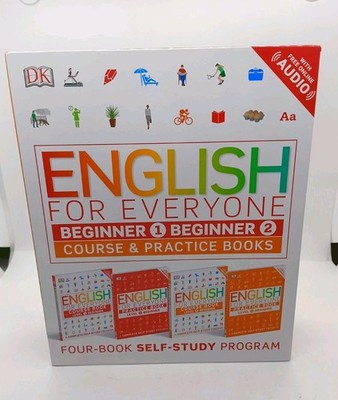 English for Everyone: Beginner Box Set 4-book Self Study - Level 1 & 2 ESL