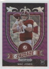2021 Panini Prizm Draft Picks Crusade Purple Wave Prizm Mac Jones #170 0zd5