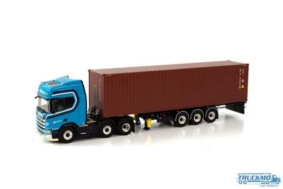 WSI Hovetra Scania R Highline CR20H 6x2 Containersattelzug + 40ft Container