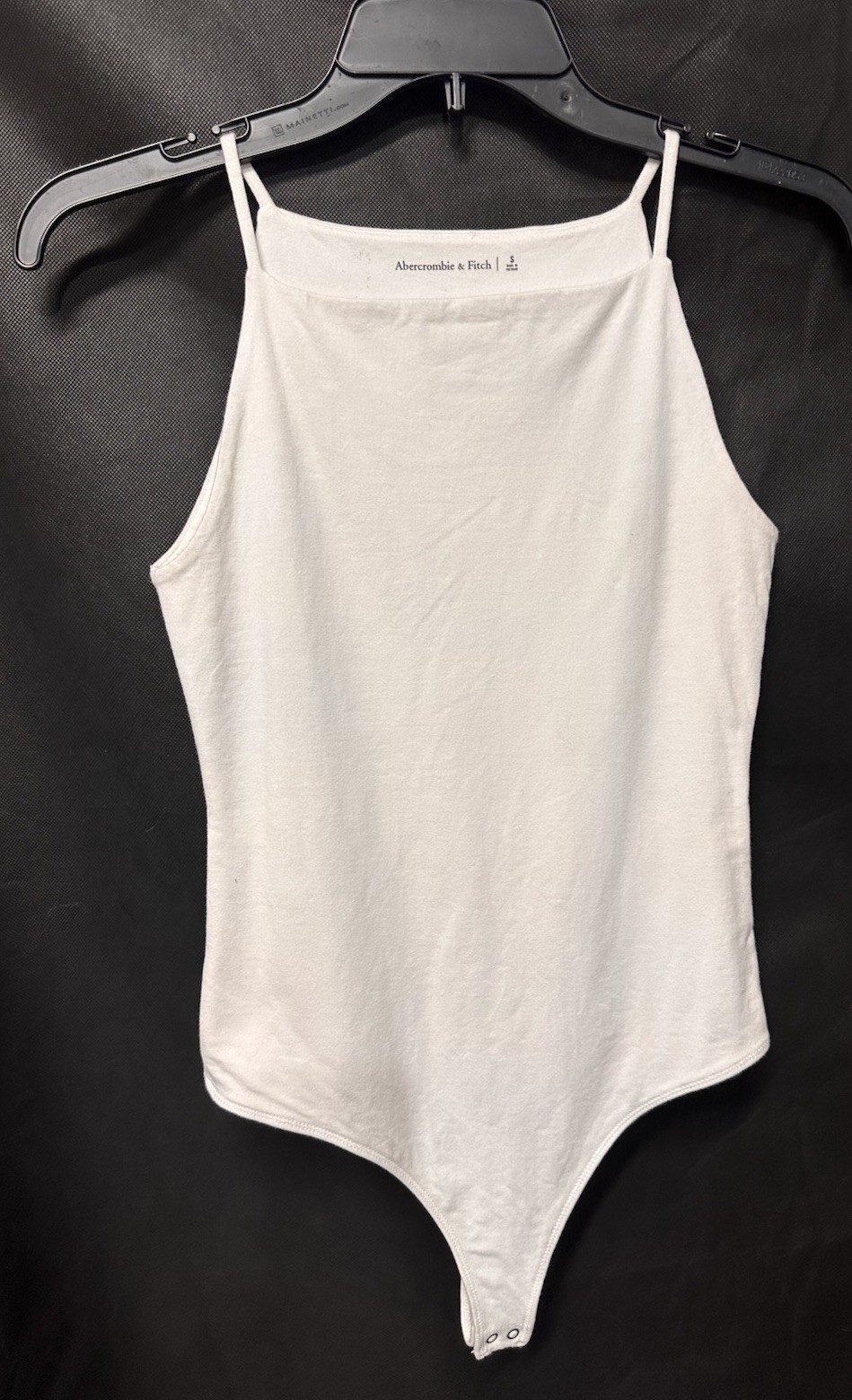 Abercrombie & Fitch Soft Crisp White Bodysuit Stretch Cotton Size S