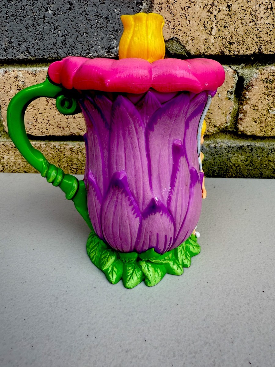 Disney On Ice Exclusive Tinkerbell on Flower Plastic Tankard Cup