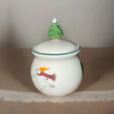 Pfaltzgraff Snow Bear Sugar Bowl With Lid