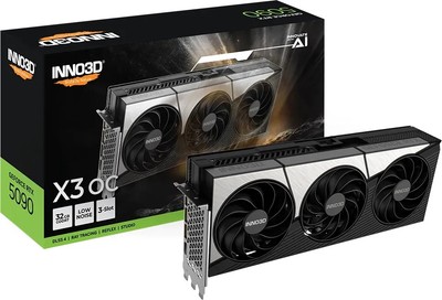 Grafikkarte INNO3D GeForce RTX 5090 X3 OC - 32GB GDDR7, HDMI, 3x DP