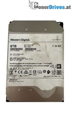 Western Digital HUH721008AL5201 - 8 TB - SAS - PCB 006-0A90551 Rev. *