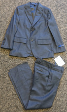  595 Polo Ralph Lauren Boys 2-Piece Wool Suit - Size 7 - Dark Gray - UNHEMMED