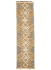 Farmhouse Modern Runner Rug Braided Style Jute 3X10 Sumak Kitchen Hallway Carpet