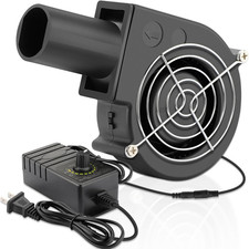 Small Blower Fan 97mm 12V Speed Control BBQ Air Mover Blower Fan  Centrifugal