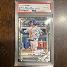 2021 Bowman - Prospects Bobby Witt Jr. #BP-1 Camo Border (RC)