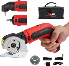 NEW S F STEAD FAST 4V Cordless Electric Box Cutter Electric Sissors w/Case