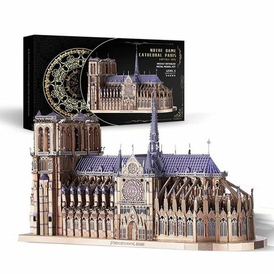 Piececool 3D Metal Puzzles for Adults and 15.1 x 6.1 x 10.7 cm, Colorful