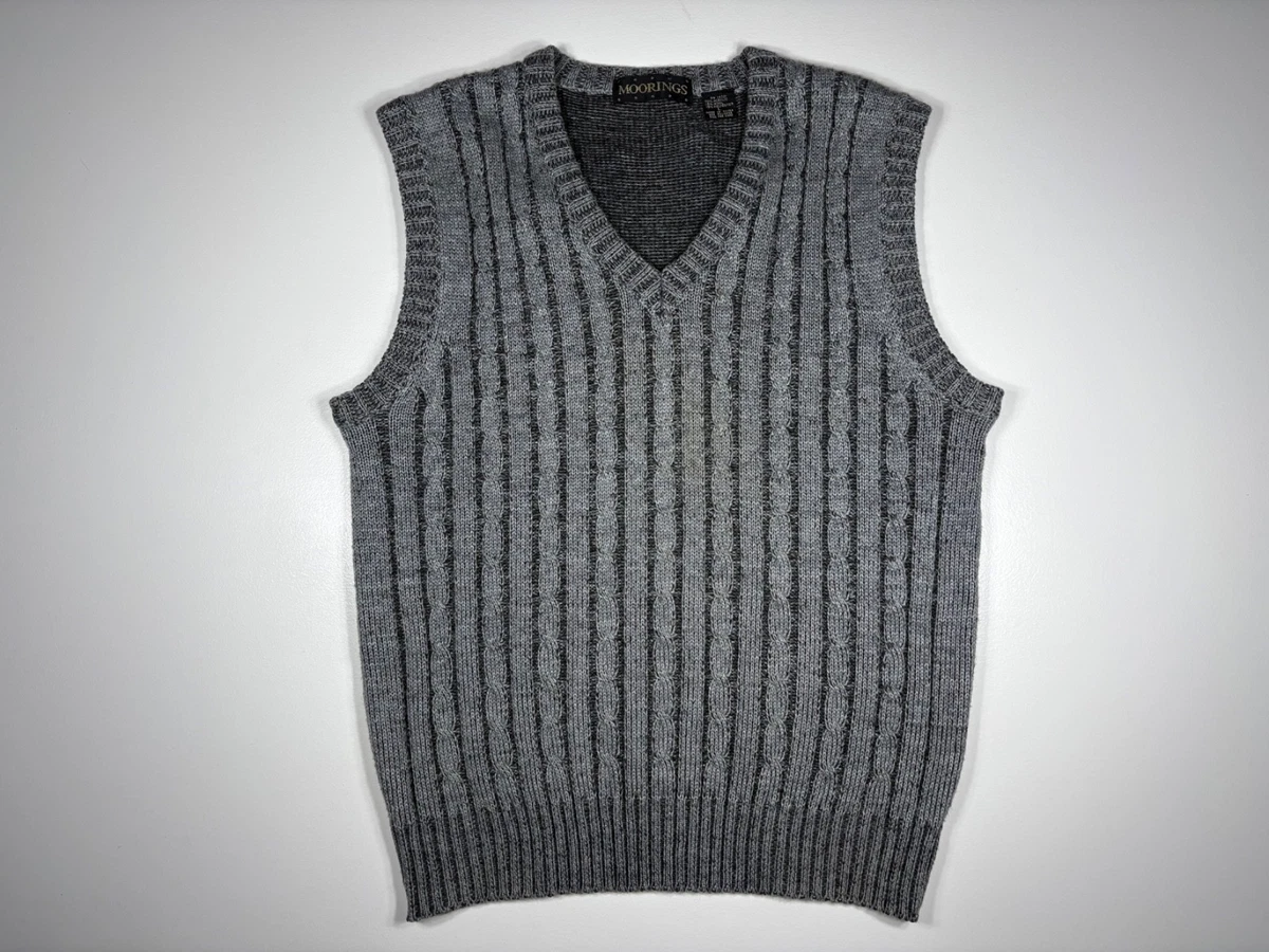 Mens V Neck Sweater Vest In Men's Sweaters for sale | eBay
