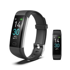 Fitness Tracker with Heart Rate Monitor/Step Counter/Calories, Activity Track...