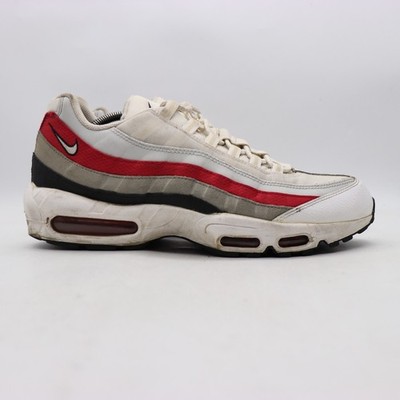 Nike Air Max 95 Essential White Varsity Red Black Gray Men's Size 12 DQ3430-001