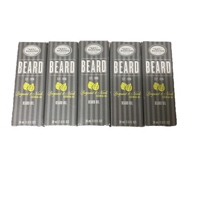 The Art Of Shaving Beard Oil, Bergamot & Neroli Essential Oil- 5 Boxes 1 fl oz @