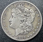 1899-P Morgan Silver Dollar $1 VF Very Fine Semi-Key Date