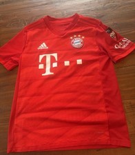 FC Bayern Munich Jersey Kids Size Large Adidas Red Football Soccer #12