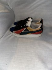 Puma Suede Layers Lace Up Youth Boys Multi Sneakers Casual Shoes 6.5
