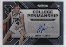 2023-24 Panini Prizm Draft Picks College Penmanship Joey Hauser #CP-JHS Auto 5y7