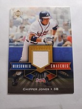 CHIPPER JONES 2005 UD ALL STAR CLASSICS MIDSUMMER SWATCHES GU JERSEY RELIC PATCH