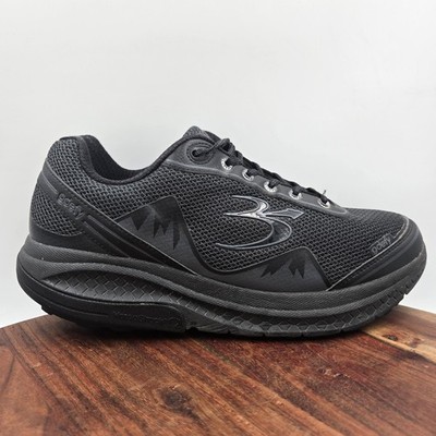 Gravity Defyer Mighty Walk Shoes Mens 10.5 XW Wide Black Comfort Walking Sneaker