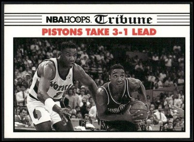 1990-91 NBA Hoops #340 Tribune Isiah Thomas Detroit Pistons