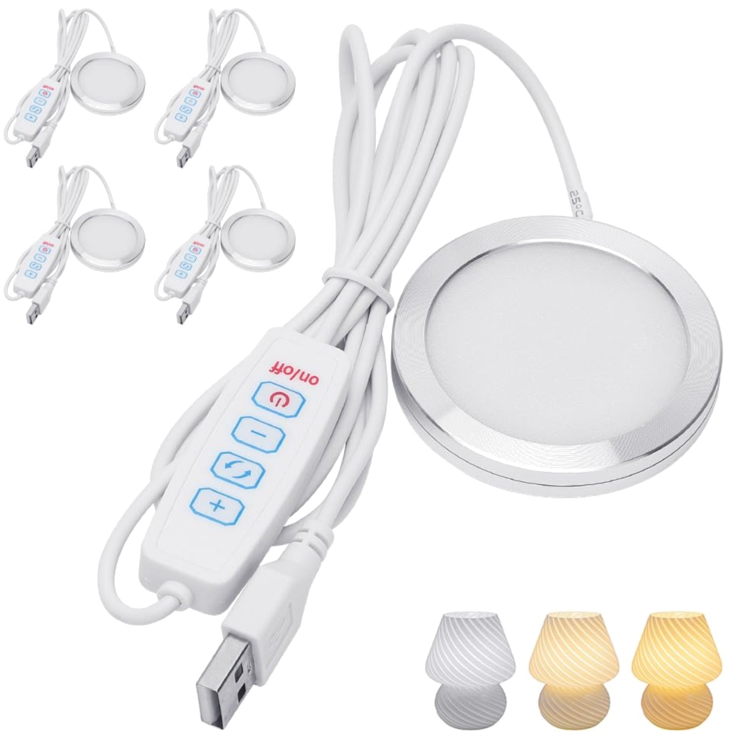 CEWROM LED-Lampen-Set, 3 Farben, 3D Drucker Beleuchtung, USB kompatibel