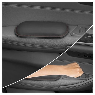 Stacool 2PCS Car Door Armrest Pads,Soft 7.14*3.20*0.96 inch, Black 
