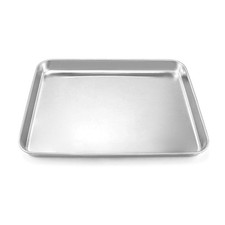 QWORK Stainless Steel Surgical Tray, for Medical 12 3/16 x 9 7/16 x 1, 1 Pack 