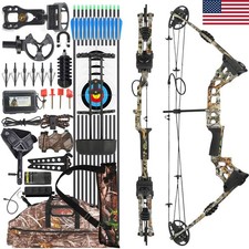 20-70lbs Compound Bow Set Adjustable Archery Hunting Target RH/LH Arrow Shooting