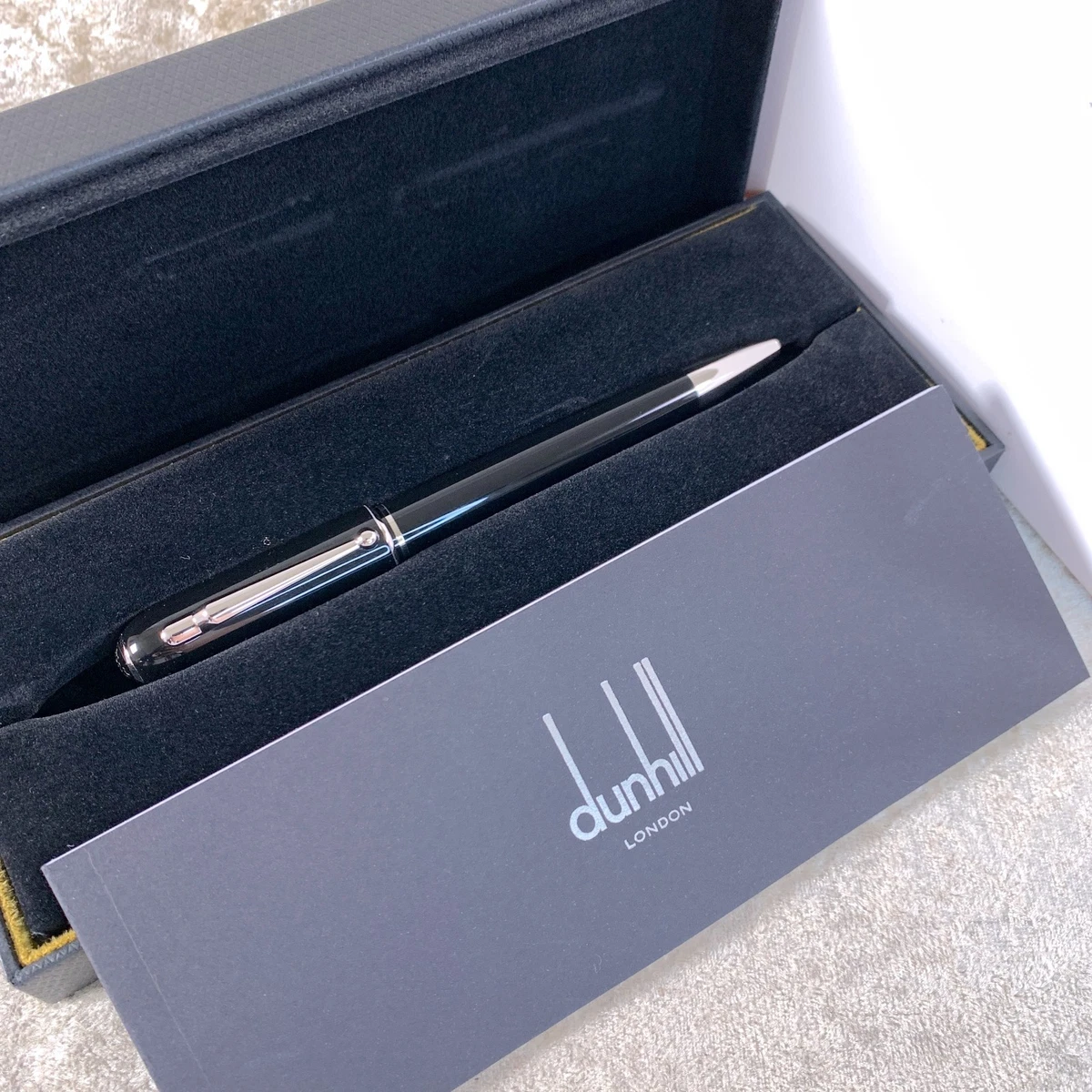 ALFRED DUNHILLドルピードボールペン Sv925、ペーパーナイフ内蔵 dunhill Black Collectible Pens for sale | eBay