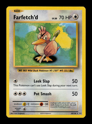 NM - Pokemon Farfetch'd 68/108 XY Evolutions Rare