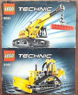 LEGO Technic 9391 - Miniraupenkran / Planierraupe 2-in-1 + Anleitung
