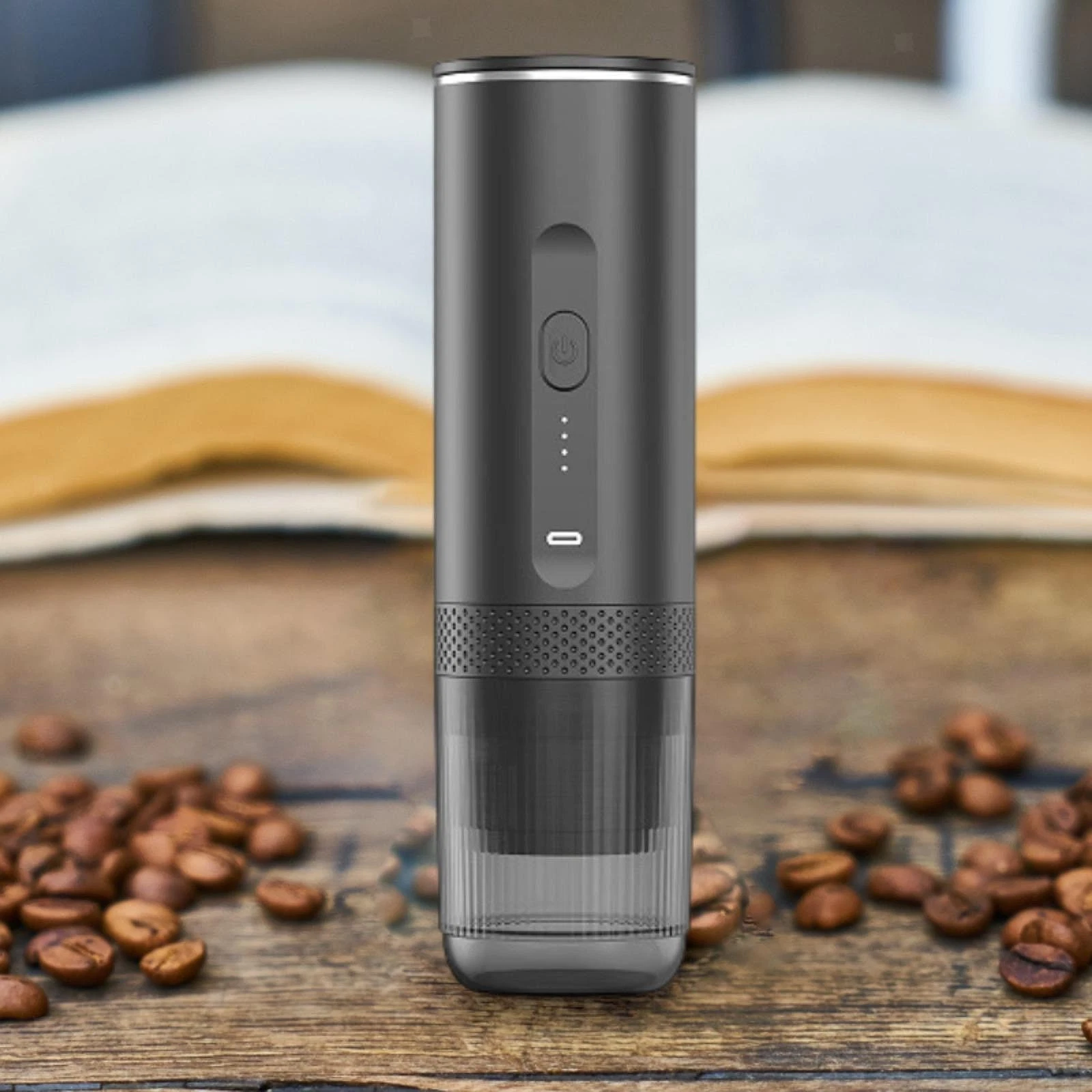Portable Electric Espresso Machine Mini Coffee Maker Rechargeable Self Heating