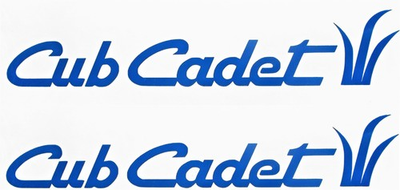 #ad CUB CADET DIE CUT Vinyl DECAL STICKER 18in Lot x2 7 YEAR WARRANTY Made n USA $27.89