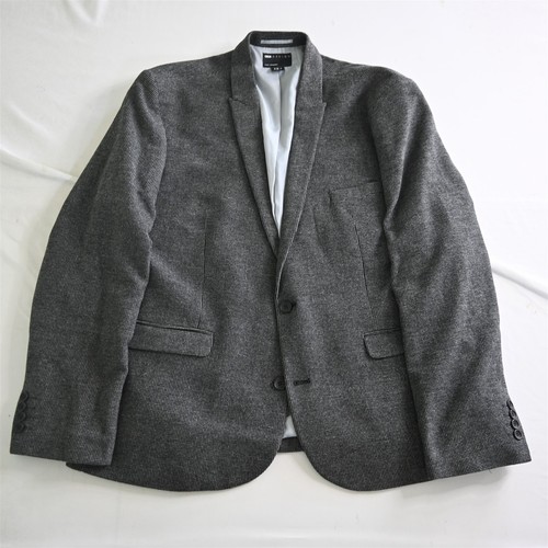 ASOS 48R 38x32 Gray Check Tweed Mens Jacket Pants Suit - Picture 2 of 12