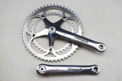 PANTOGRAPHIERT, CAMPAGNOLO C RECORD VINTAGE FAHRRAD KETTENSATZ, 172,5MM, 39T / 53T