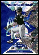 2025 Panini Crusade #15 Braden Montgomery Crusade Blue Cracked Ice
