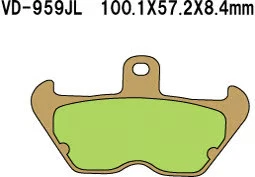 Pastillas de freno de metal sinterizado Vesrah VD-959JL 970799 Foto 2 de 4