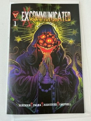 Excommunicated #1, a horror comic book, by Vault Comics, cover art by Flaviano
