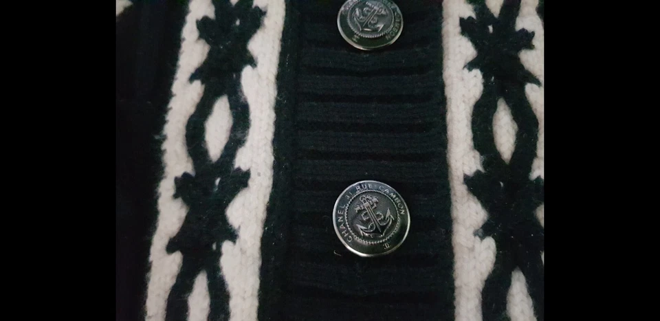 Cárdigan Chanel tejido con cable vintage  Foto 3 de 4