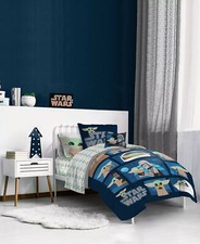 STAR WARS MANDALORIAN 6 PIECE TWIN BED COMFORTER SET