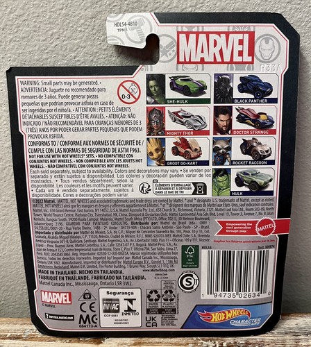 Mattel Nova Hot Wheels Marvel She-Hulk Character Car Version New for 2023 - Picture 2 of 2