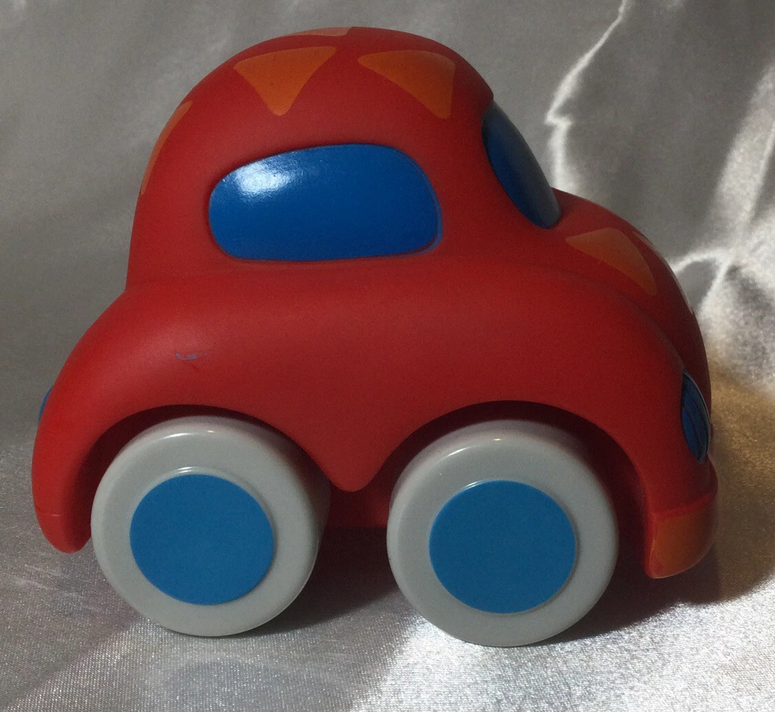 Toys R Us Chunky Plastic Red Toy Push Car With Triangle Shapes eBay