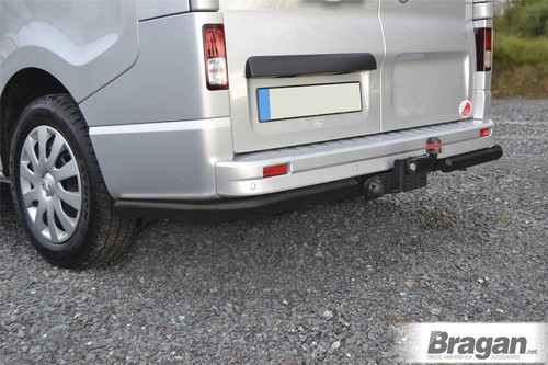 Rear Corner Bars To Fit Citroen Berlingo 2008-2016 Powder Coated Stainless BLACK - Picture 2 of 3