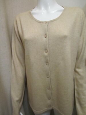 Adagio Strickjacke Gr.38 Beige NEU 65% Seide35%Kaschmir NP:69,99 Sandmelang