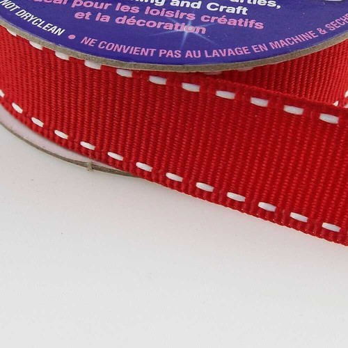 Double Stitch Grosgrain Ribbon 5 Meter Reels 6 9mm 15mm Sewing Bow 24 TYPES 471D - Picture 25 of 29